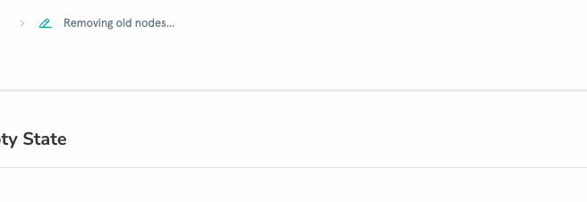 Flo activity indicator showing collapsible thinking steps